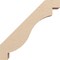 Ekena Millwork 3-inch W x 14-inch D x 14-inch H Copenhagen Rough Cedar Woodgrain TimberThane Knee Brace, Primed BRCUR03X14X14CHGRCPR - alternate 6